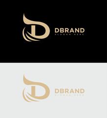 D Letter Logo Icon Brand Identity Sign Symbol Template