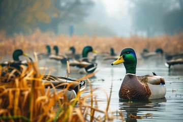 Foto op Plexiglas Wildlife duck animals hunting hunt panorama © Igor