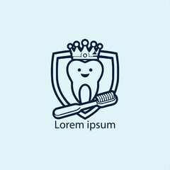 a dental care logo design