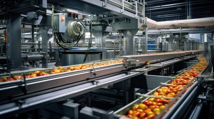 robotics automated food processing illustration machinery quality, safety speed, precision control robotics automated food processing