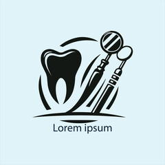 a dental care logo design