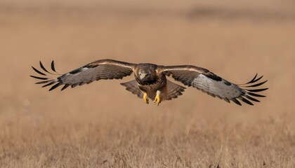 A Hawk With Its Wings Spread Wide Riding The Ther Upscaled 5