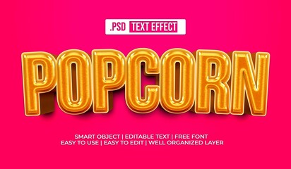 Popcorn Text Style Effect