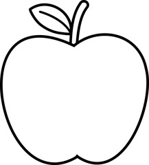 Apple outline icon
Apple Black outline vector.