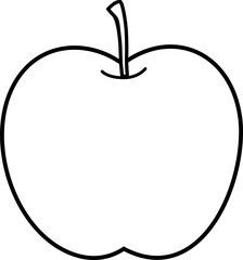 Apple outline icon
Apple Black outline vector.