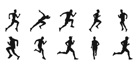 Man Running Silhouette