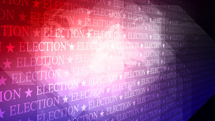 Candidate election text and world map political inspiration for presidential election backdrop