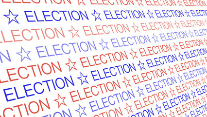 Election text on white background creative and inspiring design displaying presidential election candidate information, and election results