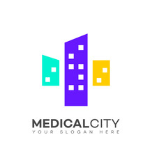 Medical City logo Icon Brand Identity Sign Symbol Template