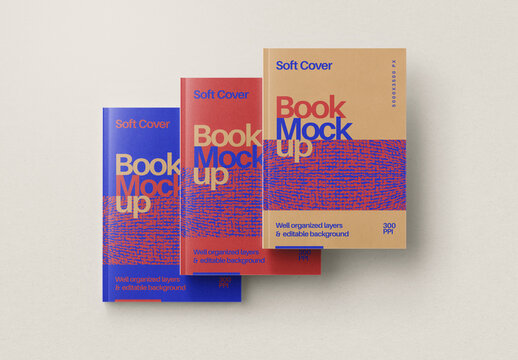 Soft Book Cover Mockup