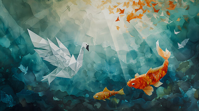 Serenity in Paper: Origami Underwater.