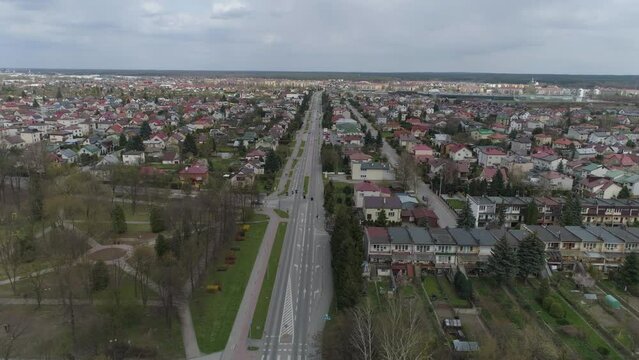Beautiful Panorama Housing Estate Mielec Aerial View Poland