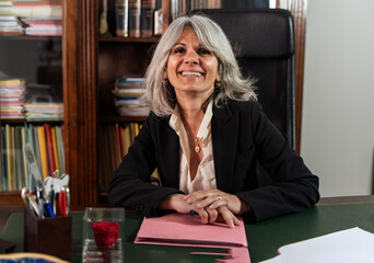 Confident Businesswoman at Her Desk