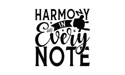 Harmony in Every Note - Playing musical instruments T-Shirt Design, This illustration can be used as a print on t-shirts and bags, stationary or as a poster.