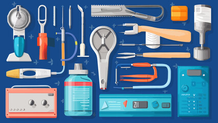 Flatlay knolling graphic resources various design