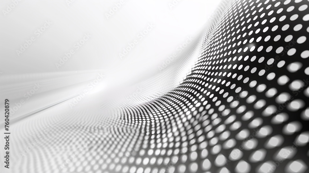 Poster monochrome abstract background with halftone dots and gradients