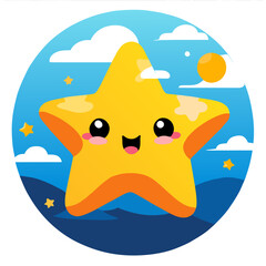 Obraz premium Starfish with five arms in a natural setting.