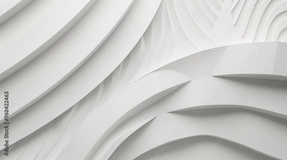 Poster white background with geometric patterns and minimalist design artificial intelligence, big data dot