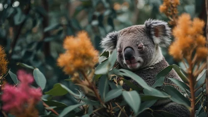 Keuken spatwand met foto koala in the woods © Sohaib