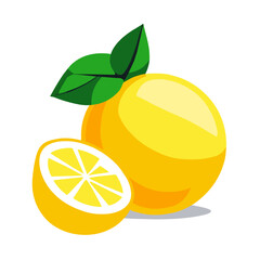 A vibrant, sun-kissed lemon hangs from a verdant branch, its freshness captured in this captivating nature's bounty.