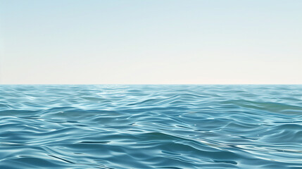 seascape with calm waves under a clear sky