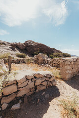 Ruins of Ancient Building at Hueco Tanks State Park in El Paso