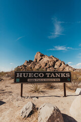 Hueco Tanks State Park and Historical Site Sign
