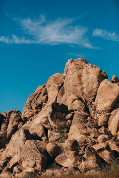 Blue Sky Over Rock Formations in Hueco Tanks State Park in Texas