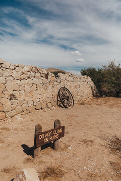 Ancient Ruins in Hueco Tanks State Park Near El Paso Texas