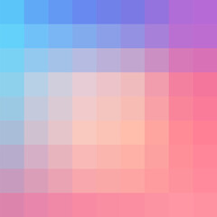 Abstract Pixel Geometric Background, Gradient Backdrop, Vector Illustration