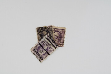 Purple Vintage Stamps