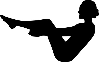 Woman Yoga Silhouette