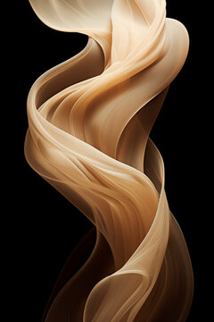 Golden Swirl Elegance