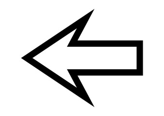 arrow icon outline, arrow sign and symbol, arrow for direction button