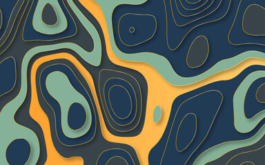 Abstract multicolor vector background. Paper cut 3d background. Vector illustration