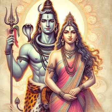 Goddess Parvati and Lord Siva
