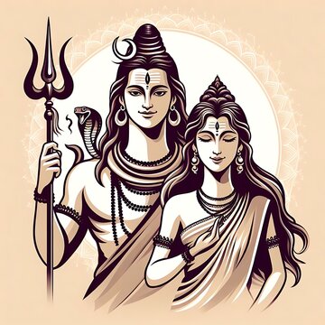 Goddess Parvati and Lord Siva
