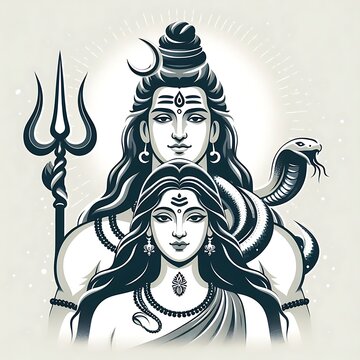 Goddess Parvati and Lord Siva