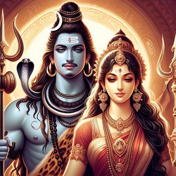 Goddess Parvati and Lord Siva