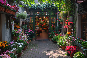 A beautiful flower shop