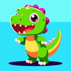 dinosaur cute simple Design illustration