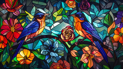 A Vibrant Stained Glass Masterpiece