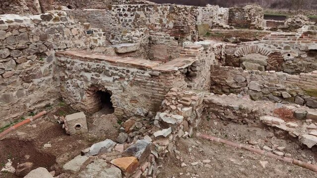View over Deultum .An ancient city and bishopric in Thrace. It was located at the mouth of the River Sredetska on the west coast of Lake Mandrensko,near the city of Burgas