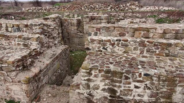 View over Deultum .An ancient city and bishopric in Thrace. It was located at the mouth of the River Sredetska on the west coast of Lake Mandrensko,near the city of Burgas