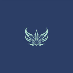 Cannabis logo design icon vector  template