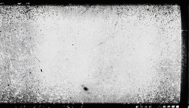 Abstract dirty or aging film frame. Dust particle and dust grain texture or dirt overlay use effect for film frame with space for your text or image and vintage grunge style.
