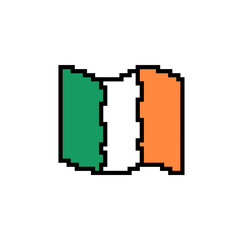 Pixel Art Irlandia Flag
