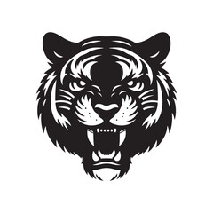 Ghost of the Bush: Tasmanian Tiger Silhouette Vectorfor Wildlife Designs and Australian-themed Projects, Tasmanian Tiger Illustration.