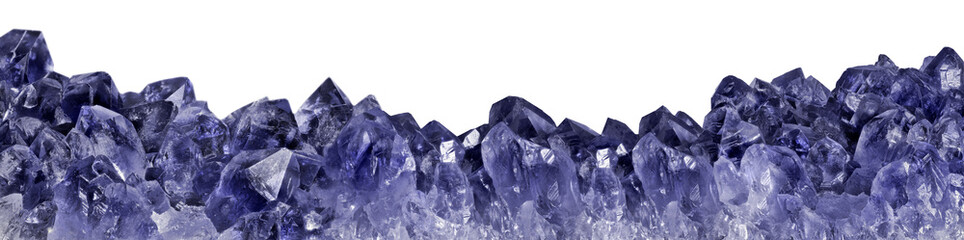sapphire long stripe with blue dark large isolated crystals