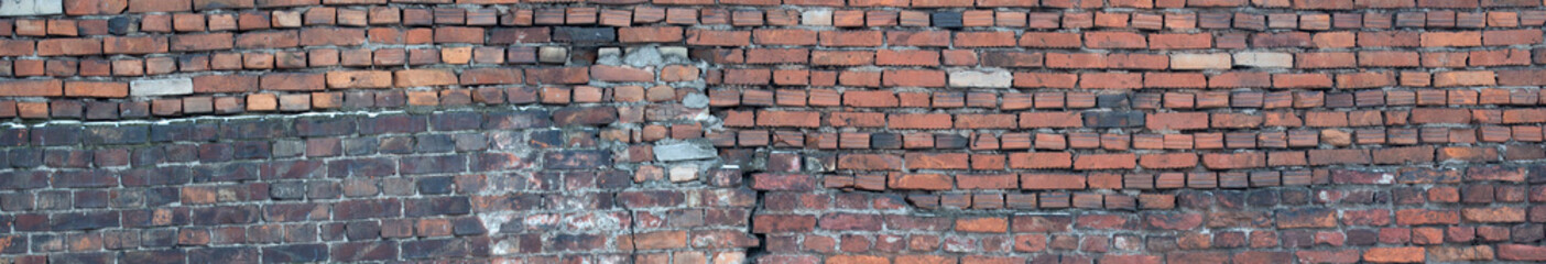 orange bricks old wall stripe - 760447096